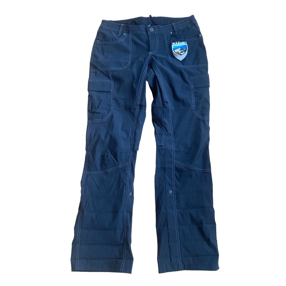 NWT Kuhl Kliffside Air Cargo Pants Women's 10 Black Cargo Vented Nylon MSRP$89 - Picture 14 of 14